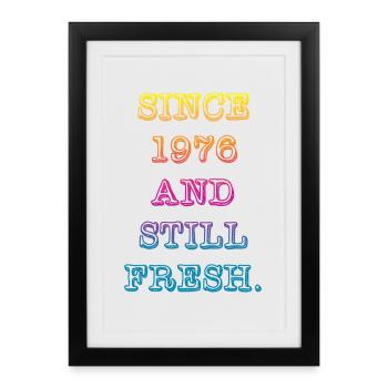 Vintage 1976 - Framed poster (27 × 37 cm) - black - Front