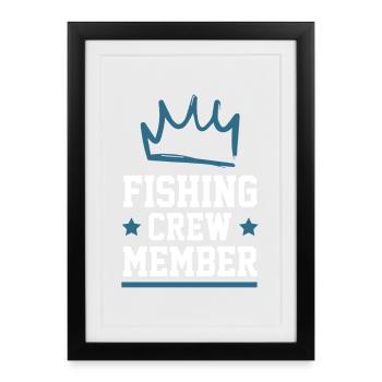 Fishing Crew - Gerahmtes Poster (27 × 37 cm) - Schwarz - Vorne