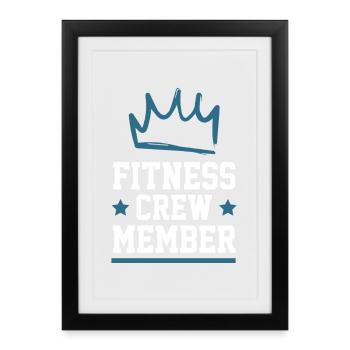 Équipe de remise en forme - Affiche encadrée (27 × 37 cm) - noir - Devant