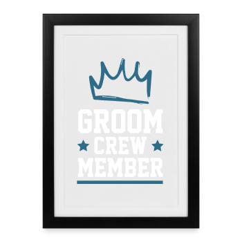 Groom Crew - Framed poster (27 × 37 cm) - black - Front