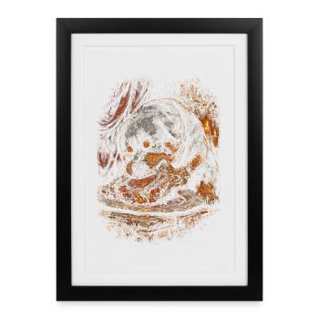 Rottweiler Dog - Framed poster (27 × 37 cm) - black - Front