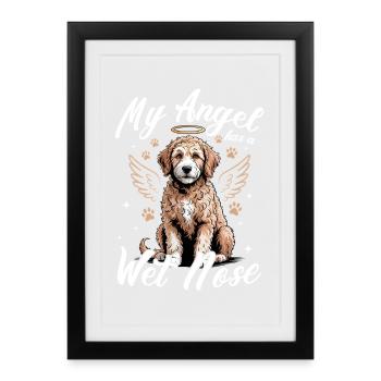 Goldendoodle Dog Breed - Framed poster (27 × 37 cm) - black - Front