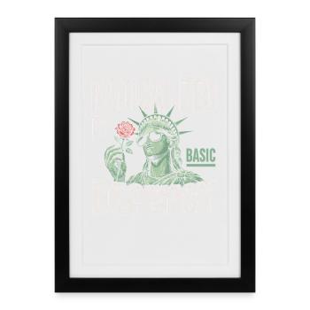 Radicalized by Decency Statue - Framed poster (27 × 37 cm) - black - Front