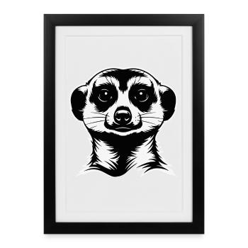 Meerkat - Meerkat - Framed poster (27 × 37 cm) - black - Front