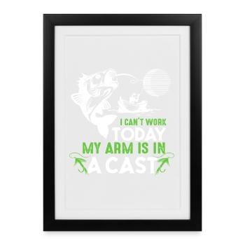 T-shirt graphique Cast Arm Shark - Affiche encadrée (27 × 37 cm) - noir - Devant