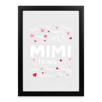 It's a Mimi Thing - Framed poster (27 × 37 cm) - black - Front