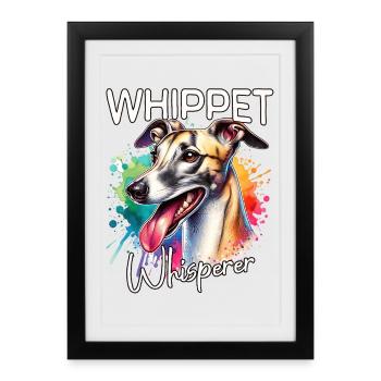 Greyhound Whisperer - Framed poster (27 × 37 cm) - black - Front