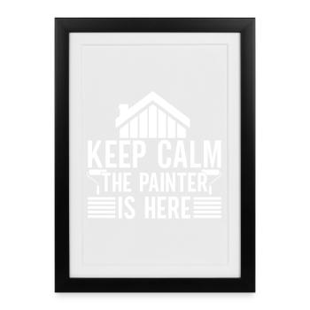 House Painter Hilarious Designs Unique Gifts - Framed poster (27 × 37 cm) - black - Front