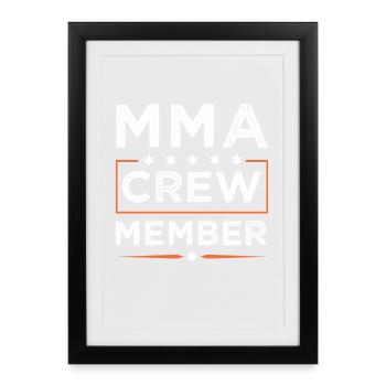 Mma Crew - Framed poster (27 × 37 cm) - black - Front