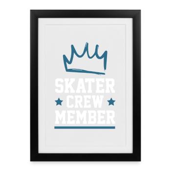 Skater Crew - Framed poster (27 × 37 cm) - black - Front