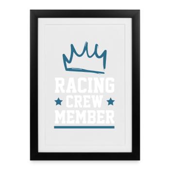 Racing Crew - Framed poster (27 × 37 cm) - black - Front