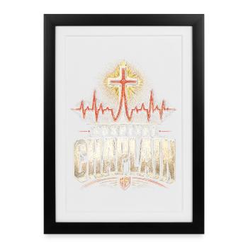 Chapelain, clerc, curé de la paroisse, aumônier d’hôpital - Affiche encadrée (27 × 37 cm) - noir - Devant