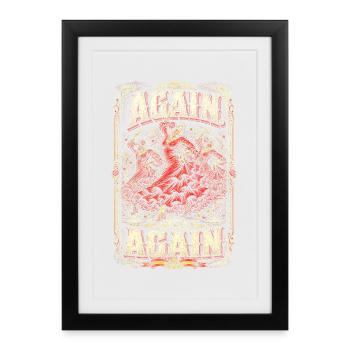 Flamenco Again And Again - Framed poster (27 × 37 cm) - black - Front