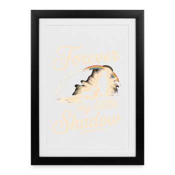 Dachshund Shadow - Framed poster (27 × 37 cm) - black - Front