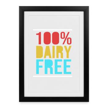 Sans gluten - Affiche encadrée (27 × 37 cm) - noir - Devant
