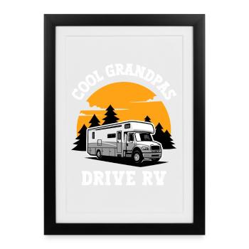 Cool Grandpa RV Life - Framed poster (27 × 37 cm) - black - Front