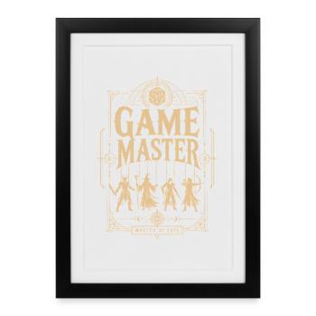 Chemise de dés Game Master Game Master - Affiche encadrée (27 × 37 cm) - noir - Devant