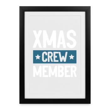 Équipage de Noël - Affiche encadrée (27 × 37 cm) - noir - Devant