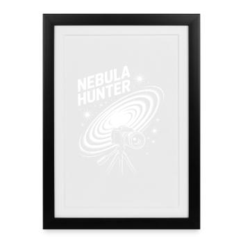 Nebula Hunter Cosmic Telescope - Framed poster (27 × 37 cm) - black - Front