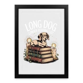 Read Dachshund - Framed poster (27 × 37 cm) - black - Front