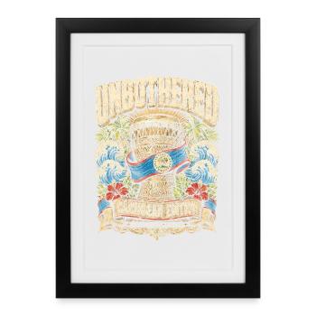 Belize Belizean Root Caribbean Edition - Affiche encadrée (27 × 37 cm) - noir - Devant