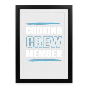 Cooking Crew - Gerahmtes Poster (27 × 37 cm) - Schwarz - Vorne