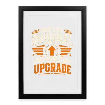Bonus du meilleur beau-père pour un cadeau familial - Affiche encadrée (27 × 37 cm) - noir - Devant