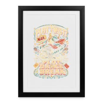 Bollywood Plot Dance Break - Framed poster (27 × 37 cm) - black - Front