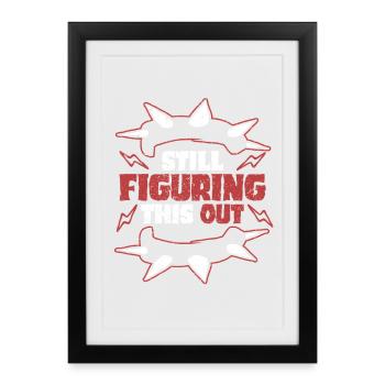 Punk For A Day Essaie Encore de Comprendre Ça - Affiche encadrée (27 × 37 cm) - noir - Devant