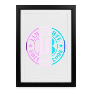 18th Birthday Boy - Framed poster (27 × 37 cm) - black - Front