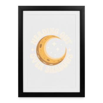 Shadow Nerd | Solar eclipse - Framed poster (27 × 37 cm) - black - Front