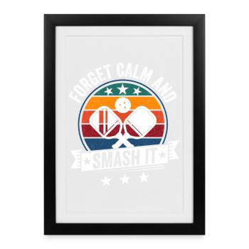 Forged Calm et Smash It Rétro - Affiche encadrée (27 × 37 cm) - noir - Devant