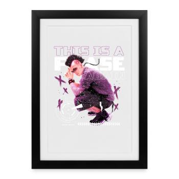 Punk For A Day This Is A Phase Again - Gerahmtes Poster (27 × 37 cm) - Schwarz - Vorne