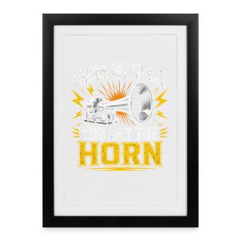 Truck Driver Funny Professional Driver Gift - Framed poster (27 × 37 cm) - black - Front