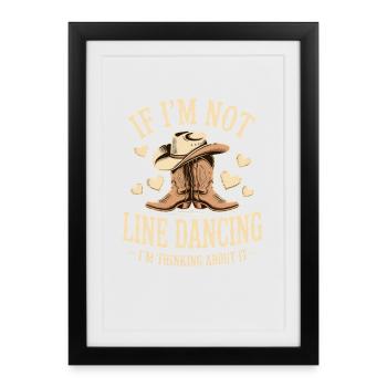 Cadeaux de danseuse en ligne pour danseuse en ligne - Affiche encadrée (27 × 37 cm) - noir - Devant