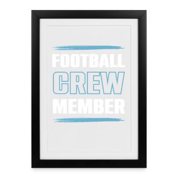 Équipe de football - Affiche encadrée (27 × 37 cm) - noir - Devant