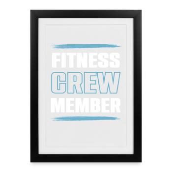 Équipe de remise en forme - Affiche encadrée (27 × 37 cm) - noir - Devant