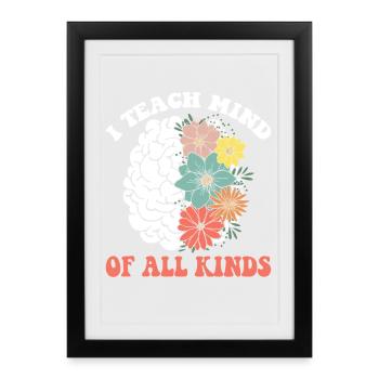 Thriving Brain of Diversity - Framed poster (27 × 37 cm) - black - Front