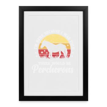 Pferdereiter, Reitreiter, Reiter - Gerahmtes Poster (27 × 37 cm) - Schwarz - Vorne