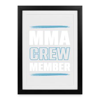 Mma Crew - Framed poster (27 × 37 cm) - black - Front