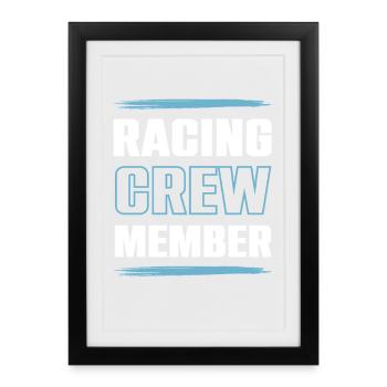 Racing Crew - Framed poster (27 × 37 cm) - black - Front