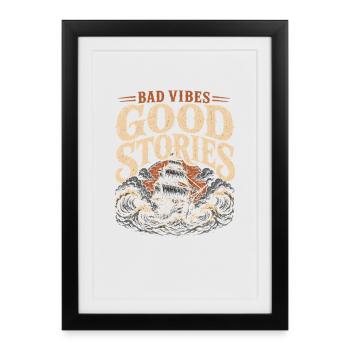 Ghost Ship Cursed Ship Maritime Spirit - Framed poster (27 × 37 cm) - black - Front