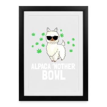 Alpaga Nother Bowl - Affiche encadrée (27 × 37 cm) - noir - Devant