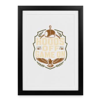 Fauconnerie Fauconnières Fauconnières Guides d’oiseaux de proie - Affiche encadrée (27 × 37 cm) - noir - Devant