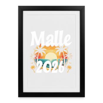 Malle 2026 - Affiche encadrée (27 × 37 cm) - noir - Devant