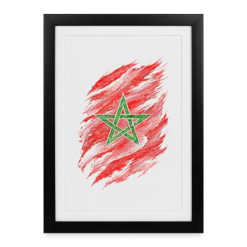 Marocain Marocain Marocain - Affiche encadrée (27 × 37 cm) - noir - Devant