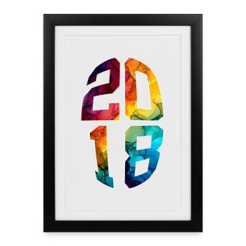 8 YEARS OLD 2018 8TH BIRTHDAY - Framed poster (27 × 37 cm) - black - Front