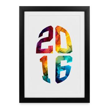 10 ANS 2016 10E ANNIVERSAIRE - Affiche encadrée (27 × 37 cm) - noir - Devant
