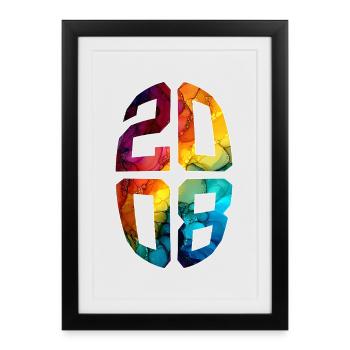 18 YEARS OLD 2008 18TH BIRTHDAY - Framed poster (27 × 37 cm) - black - Front