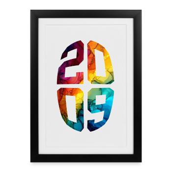 17 ANS 2009 17E ANNIVERSAIRE - Affiche encadrée (27 × 37 cm) - noir - Devant